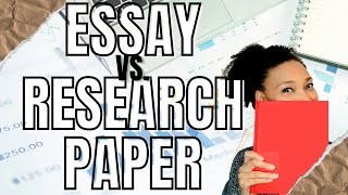 DIFFERENCE BETWEEN RESEARCH PAPER AND ESSAY